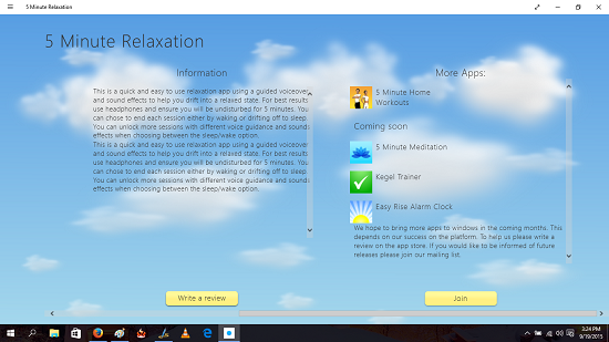 5 minute relaxation information
