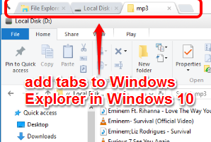 Clover 3- add tabs to Windows Explorer in Windows 10