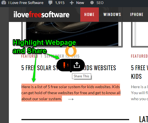 Highly Chrome extension- highlight webpages and share