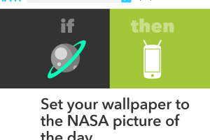 IFTTT recipe to set Astronomy Picture of the Day as your Android phone wallpaper