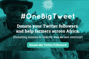 One Big Tweet- donate your Twitter followers for charity