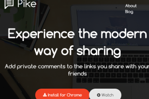 Pike Chrome extension to add private comments to webpages