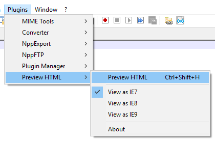 Preview HTML plugin added
