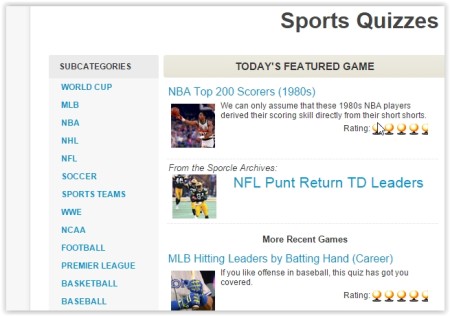 play trivia quizzes online