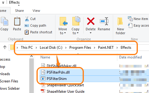 add the extracted files in Effects folder of Paint.NET