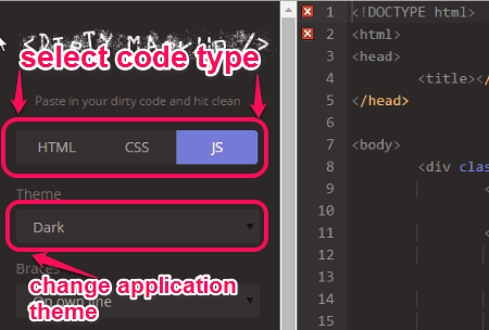 code type