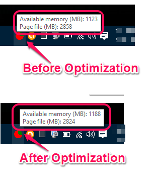 comparison of memory optimization