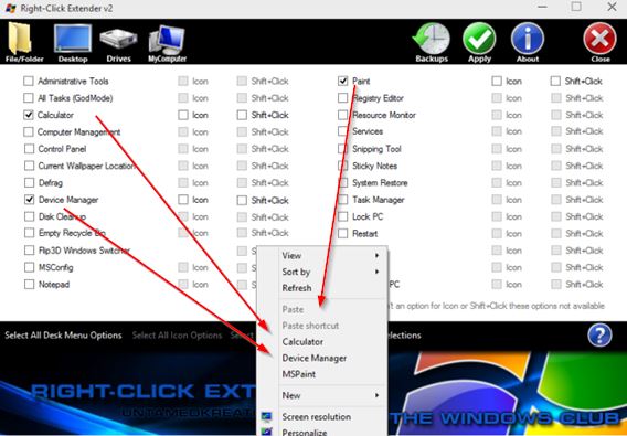 context menu customizer extensions windows 10 3
