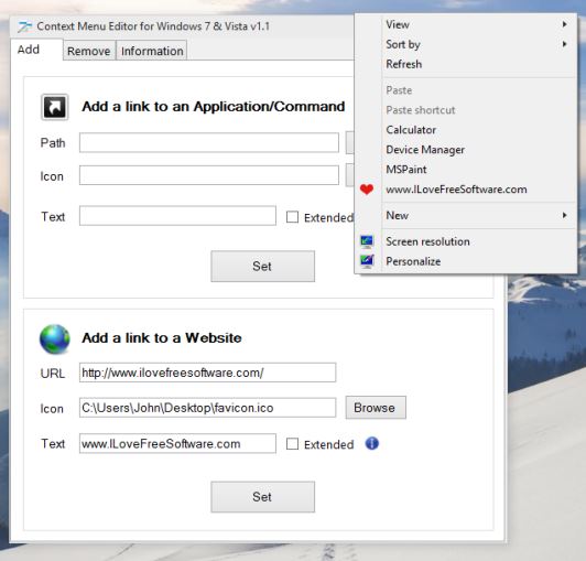 context menu customizer extensions windows 10 4