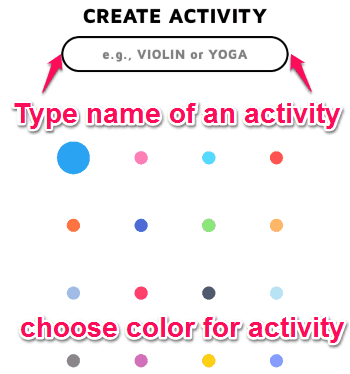 create activity