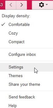 easy eye scan gmail settings option