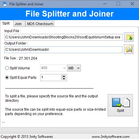 file splitter software windows 10 5