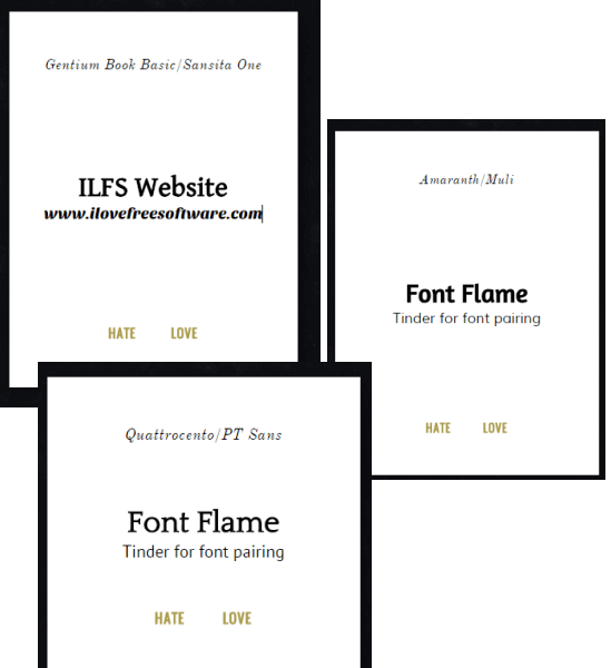 font pairs