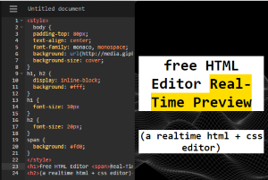free HTML editor websites with real-time preview