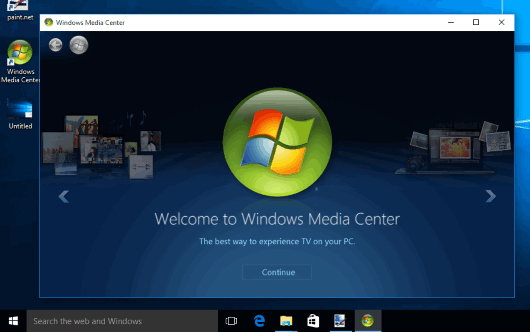 get Windows Media Center in Windows 10