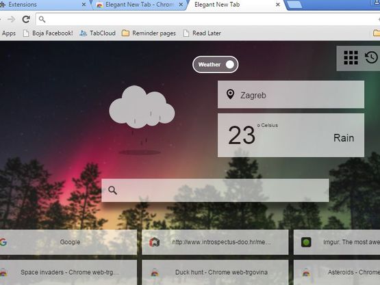 new tab weather forecast extensions chrome 4