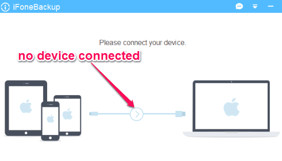 no device connected