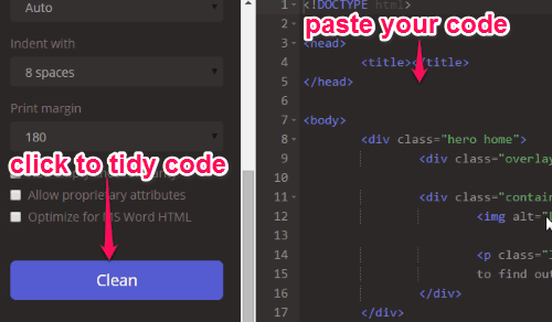 paste code