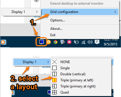 select a grid layout