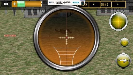 Army Gunship Attack Adventure scope