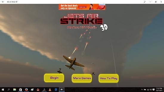 Jets Air Strike 3D Main Screen