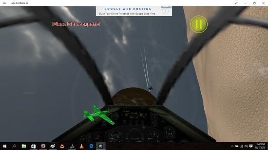 Jets Air Strike 3D cockpit view