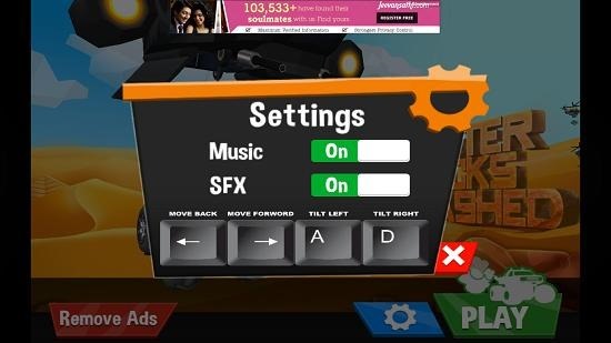 Monster Trucks Unleashed settings