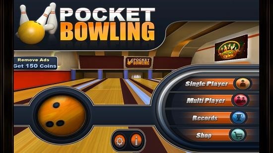 Pocket Bowling 3D Main Screen