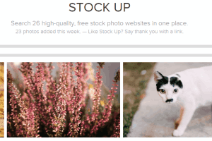 Stock Up website to find royalty free images
