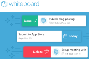 Whiteboard- website to create to do lists and manage