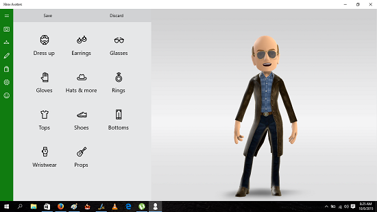 Xbox Avatars avatar choose what to change