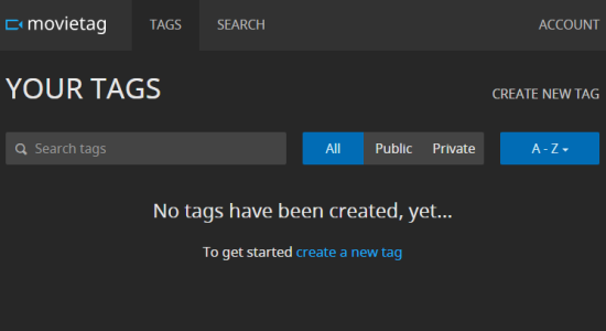 create your public or private tags