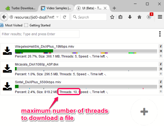 downloading multiple files with multi-threads
