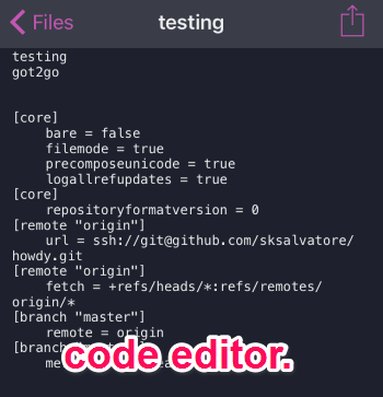 edit code