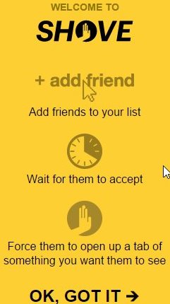 shove add friend