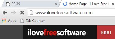 take a five timer in favicon area