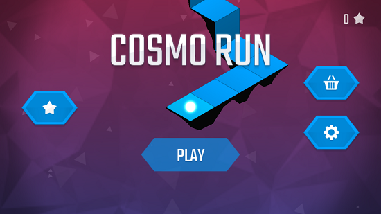 Cosmo run main screen