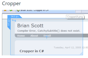 Cropper- free screen capture software