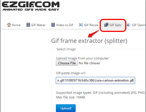 Gif frame extractor source location