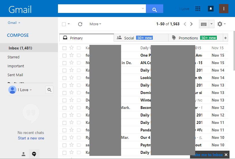 Get Outlook.com Style on Gmail