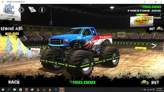 Monster Truck Destruction main screen