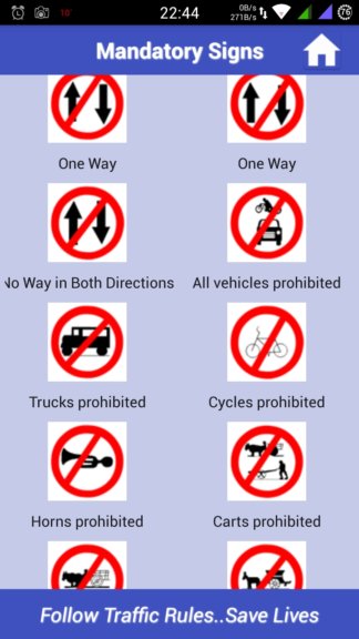 eu road sign learning apps android 4
