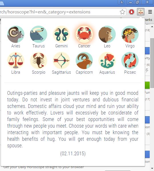 horoscope extensions chrome 3