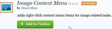 image context menu addon