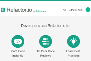 share your code online for code refactoring