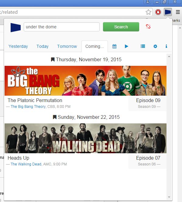 tv guide extensions google chrome 4