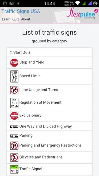 us road sign learning apps android 1