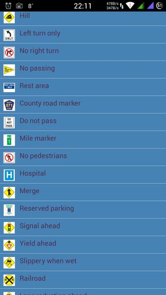us road sign learning apps android 4