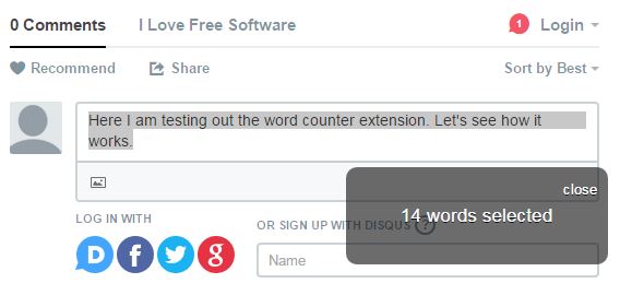 word counter extensions chrome 1
