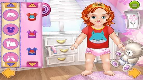 Baby Care And Dress Up dress the baby up
